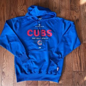 Majestic Chicago Cubs 2007 MLB Playoffs Hoodie Sweatshirt